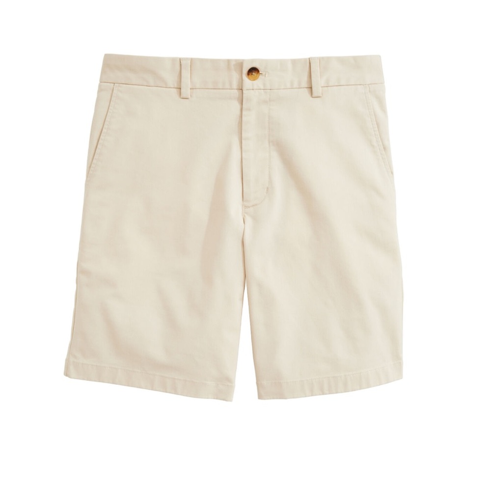 NWT Mens Vineyard Vines 9 inch Stretch Breaker Shorts Sz 36 Stone/Khaki color